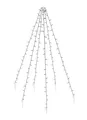 Produktbild: LED Fahnenmast Lichterkette - 3 Größen -  Weihnachts Baum Netz Überwurf Außen