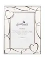 Produktbild: 96 0242 Goldbuch Hearts Metall Beige Weiß Einzelbilderrahmen Tisch 10 x 15  ~D~