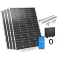 Produktbild: SUNSHARE Ray Lite 800W Balkonkraftwerk mit Halterung – Leichtes, vormontiertes Komplettset mit 800W Mikro-Wechselrichter & Solarpanel – Geeignet für verschiedene Balkone – Plug & Play