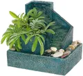 Produktbild: infactory Brunnen: Zimmerbrunnen Bergdorf inklusive Deko-Steinen (Zimmerbrunnen mit Pflanzen, zum bepflanzen, Topf)