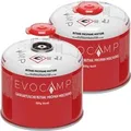 Produktbild: Evocamp Gaskartusche 2 Stück 300g Butan Propan Schraubventil für Camping Weber Q100