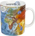 Produktbild: Könitz Wissensbecher Geographie, Weiss, 250ml, 1 Stück (1er Pack)