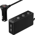 Produktbild: Auto Ladegerät 12V 120W 3 Steckdose 24V Split