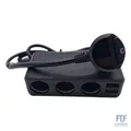 Produktbild: Zigarettenanzünder Verteiler Auto Adapter 12V: 120W KFZ Ladegerät 3 Steckdose 24