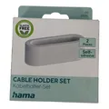 Produktbild: Hama Kabelhalter Set 2 Stück - selbstklebend - weiß - 221015