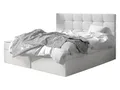 Produktbild: Mirjan24 Boxspringbett Gazel mit 2 Bettkasten, Bonell-Matratze und Topperr, Continentalbett, Polsterbett, Amerikanisches Bett, Ehebett, gepolstertes Kopfteil (Soft 017., 180 x 200 cm)