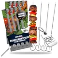 Produktbild: com-four® 32x Schaschlikspieße 22 cm aus Edelstahl - Lange Fleischspieße - Premium Grillspieße, Gemüsespieße im Set für BBQ, Grill, Fleisch, Schaschlik und Gemüse (22cm - 32 Stück)