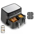 Produktbild: Tefal Dual Easy Fry & Grill EY905B Doppel 8,3 l Eigenständig 2700 W Heißluftfritteuse Grau