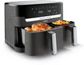 Produktbild: Tefal Heißluftfritteuse Dual Easy Fry & Grill EY905B, knusprig und gesund kochen, 8 voreingestellte Programme, 2700 W, Doppelkammer, inkl. Grillplatten