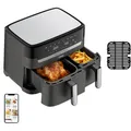 Produktbild: Tefal Doppel-Heißluftfritteuse Dual Easy Fry & Grill, schwarz