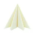 Produktbild: Sovie HORECA XL Serviette in CREME aus Linclass Airlaid, 48 x 48cm, 1/4 Falz, 50 Stück – Hochwertige Stoffoptik, reißfest & saugfähig, ideal für Gastronomie & Events