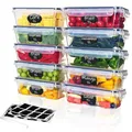 Produktbild: Ordeluxe 10er Set 1L Frischhaltedosen Mit Deckel Luftdicht, BPA-frei, Stapelbare Gefrierdosen & Meal Prep Für Küche Und Essen Box