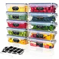 Produktbild: 10er Set 1L Frischhaltedosen Mit Deckel Luftdicht, BPAfrei, Stapelbare Gefrie...