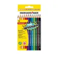 Produktbild: Eberhard Faber 518212 - Buntstifte Set THE Winner, 12 bruchsichere Farbstifte, hexagonale Form