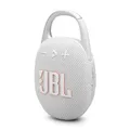 Produktbild: JBL Clip 5 - Grau – Tragbare Bluetooth-Lautsprecher-Box mit JBL Pro Sound, tiefem Bass und Playtime-Boost-Funktion – Wasserfest und staubfest – 12 h Laufzeit