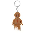 Produktbild: LEGO Iconic Gingerbread Man Schlüsselanhänger LED-Blitzlicht Spielzeug Geschenke für Kinder - 76 mm große Figur (KE182) - 2 CR2025 Batterien enthalten
