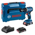 Produktbild: Bosch Professional 18V System Akku Bohrschrauber GSR 18V-45 (Drehzahl 1.900 min⁻¹, inkl. 2x 2.0Ah Akku, Ladegerät GAL 18V-20, L-BOXX)