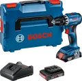 Produktbild: Bosch Akku-Bohrschrauber GSR 18V-45 2x 2,0Ah + Ladegerät in L-BOXX