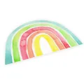 Produktbild: stabiles Vinyl Tischset mit Lerneffekt für Kinder Platzdeckchen Platzset abwaschbar reißfest farbecht (Regenbogen)