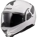 Produktbild: LS2 Motorradhelm FF910 Advant II Klapphelm, vorbereitet für Kommunikationssystem,Notfallsystem-Polsterung (EQ weiß XL (61/62)