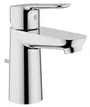 Produktbild: GROHE Start Edge - Einhand- Waschtischarmatur (wassersparend, schnelle Montage, flexible Anschlussschläuche, langlebig), chrom, 23342000