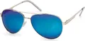 Produktbild: styleBREAKER polarisierte Flieger Sonnenbrille, Pilotenbrille mit Federscharnier, Etui und Putztuch, Uni 09020046