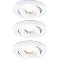 Produktbild: Paulmann LED-Einbaustrahler 3er Set Weiß schwenkbar