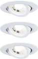 Produktbild: PLM 93388 - Einbauleuchte, 4,8 W, 3000 K, 70°, rund, weiß matt, 3er Set