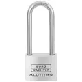 Produktbild: Burg Wächter Vorhängeschloss Burg-Wächter Vorhangschloss Alutitan 770 HB 40 65 SB Aluminium massiv silberfarben