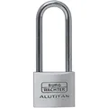 Produktbild: Burg-Wächter Vorhangschloss, Vorhängeschloss mit Schlüssel, 6,9 mm Bügelstärke, massives Aluminiumschloss, Innenwerk rostfrei, Gehärtet, Alutitan 770 HB 40 65 SB