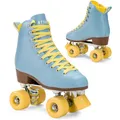 Produktbild: ATTABO Rollschuhe Mädchen Cascada Größe 37 EU Ökoleder Obermaterial Belüftung Aluminium Kufe 82A Räder Roller Skates mit Zehenschutz und Sicheres Bremsen