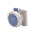 Produktbild: CEE Einbau Steckdose Stromdose Blau Gerade 16A 230V 6h IP67 3-polig (2P+E)