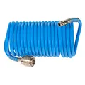 Produktbild: Güde DL-Spiralschlauch 5 mm/5 m (für Druckluft-Kompressoren bis max. 11 bar, Schnellkupplung und Stecknippel, Knickschutz für längere Haltbarkeit, ausziehbar bis 5 m, aus widerstandsfähigem PU)