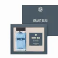 Produktbild: Yves Rocher GRANIT BLEU Geschenkset für Männer – Eau de Toilette 100 ml & festes Duschgel 100 g – Frische und holzige Duft-Routine mit Meeresalgen & Sand-Vetiver