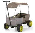 Produktbild: hauck TOYS FOR KIDS Bollerwagen Eco Mobil Forest Green, Transportwagen Handwagen faltbar mit Dach für 2 Kinder, bis 50 kg