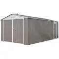 Produktbild: Habitat Garten Metall-Garage, Hellgrau, Metall, 310x235x570 cm, Aufbewahrung & Schutzhüllen, Geräteschuppen