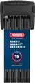 Produktbild: ABUS Faltschloss Bordo Granit 6500K/120 BK SH schwarz - Große: 5,5  x 1200 mm