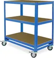 Produktbild: Kommissionierwagen/Etagenwagen mit 3 Ebenen, BxTxH 900x500x1030mm, blau, Tragkraft 200 kg