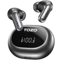 Produktbild: TOZO NC20 Bluetooth-Kopfhörer 6.0,6 Mics & ENC AI für kristallklare Anrufe,LDAC Hi-Res Audio,IPX8,Verbindung mit Zwei Geräten,geringe Latenz,kabelloses Laden,32 EQ (Dunkelschwarz)