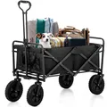 Produktbild: Avalo Bollerwagen - Faltbar - Bis 90KG - 80x47x49 CM - 65L - 360º Räder -