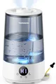 Produktbild: Homvana Luftbefeuchter Schlafzimmer Topfill, 3.6L 360°Cool Mist, Ruhig 16dB