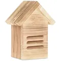 Produktbild: Relaxdays Marienkäferhaus, Holz, Marienkäferhotel Garten, zum Aufhängen, Insektenhotel für Marienkäfer, natur/braun