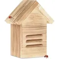 Produktbild: Relaxdays Marienkäferhaus, Holz, Marienkäferhotel Garten, Zum Aufhängen, Insektenhotel Für Marienkäfer, Natur/braun