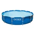 Produktbild: Intex 28210 Swimming Pool Metal Frame 366x76 cm Stahlrohrbecken Schwimmbecken