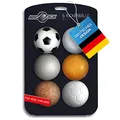 Produktbild: GOODS+GADGETS 6X Stück Speedball Profi Kickerbälle für Tischfussball Tischkicker Kicker-Ball Set Auswahl Verschiedene Sorten (Kork, PE, PU, ABS) 35mm (6er Set)
