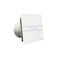 Produktbild: E-100 GTH - Abluftventilator Bad - Serie E Glass Hygro - Glasfront - Zeitschaltuhr Luftfeuchtigkeitsdetektor - Energieklasse B - Geräuscharme Dunstabzugshaube für das Badezimmer - 15 cm Breit - Cata