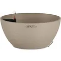 Produktbild: Lechuza Übertopf CUBETO Stone 30, sandbeige, Ø 30 x 14 cm, aus Kunststoff, für innen und außen, Wasserspeicher und Innentopf