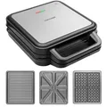 Produktbild: SV3080 Sandwich maker with exchange plates FAMILY 3in1 1200 W, Grau Schwarz