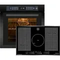 Produktbild: Kaiser Küchengeräte Induktions Herd-Set EH 6306 RS+KCT 777 FI La Perle, Einbaubackofen 79L 15 Fkt. +Induktionskochfeld 77 cm schwarz