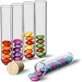Produktbild: 100x Kunststoff Reagenzgläser Reagenzglas mit Korken 100x21 / Geeignet für M&Ms